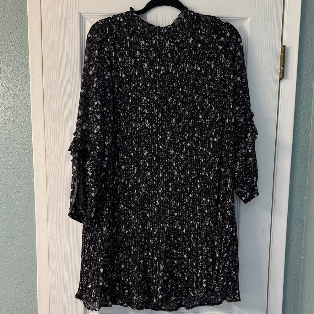 Zara Black and White Star Patterned Dress